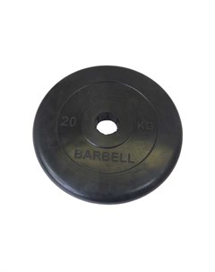 Диск обрезиненный Atlet d 51 20 кг Mb barbell
