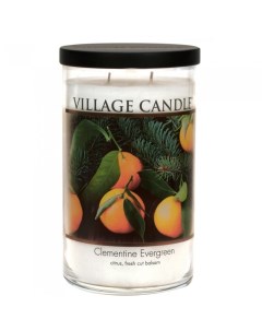 Ароматическая свеча Вечнозеленый Клементин стакан большая Village candle