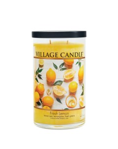Ароматическая свеча Лимонный Фреш стакан большая Village candle