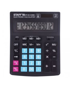 Калькулятор Plus настольный STF 333 12 разрядов Staff