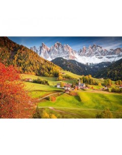 Картина мозаика с нанесенной рамкой Осень в Альпах 40х50 см Molly