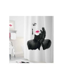 Шторы для ванн полиэстер Digital Printed Woman in Black 180х200 см Tropikhome