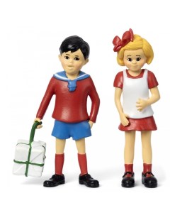 Набор кукол для домика Пеппи Томми и Анника Micki
