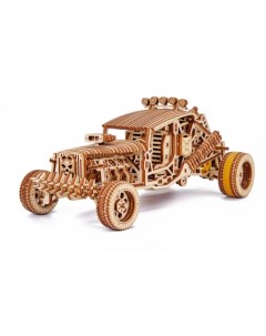 Механическая деревянная сборная модель Безумный Багги Wood trick