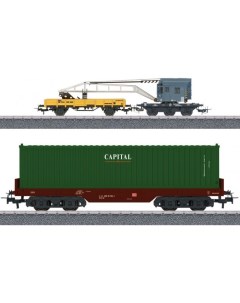 Дополнительный набор вагонов для железной дороги Контейнерная погрузка Marklin