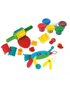 Набор с пластилином с валиком и инструментами Playgo