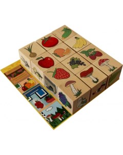 Деревянная игрушка Кубики Окружающий мир Краснокамская игрушка