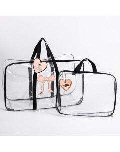 Набор сумка в роддом и косметичка Сердце Mum&baby