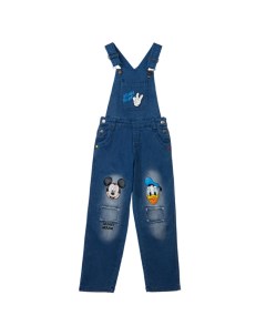 Полукомбинезон текстильный джинсовый для мальчиков Disney Playtoday