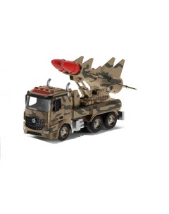 Военная машина конструктор 2 ракеты фрикционная 1 12 28 см Funky toys