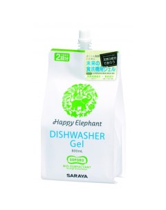 Detergent for Dishwasher refill Средство для посудомоечных машин 800 мл Happy elephant