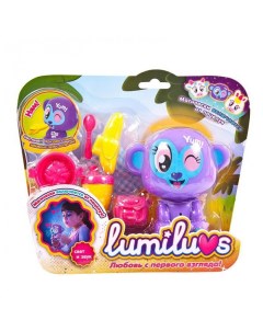 Ночник Lumiluvs Обезьянка Lulu с аксессуарами Abtoys