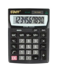 Калькулятор настольный компактный STF 1210 10 разрядов Staff