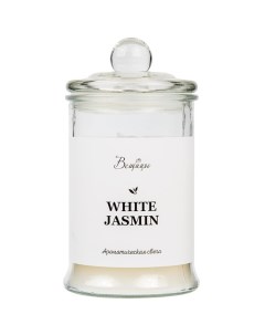 Ароматическая свеча White Jasmine 18х10 см Вещицы