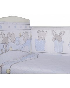 Бортик в кроватку Кармашки 360х40 см 4 детали Bambola