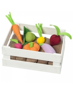 Набор овощей в ящике с карточками 12 предметов Paremo