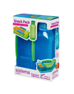 Набор Snack контейнер и бутылка 475 мл Sistema