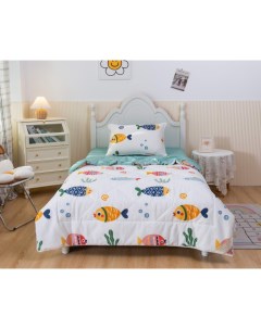 Постельное белье 1 5 спальное Аквариум с одеялом 3 предмета Sofi de marko