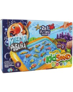 Набор для творчества KidSand 2 в 1 Клевая рыбалка и Кинетический песок Danko toys