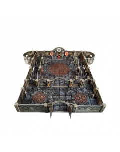 Игровой набор из картона Подземелье Храм Тронный зал Умная бумага