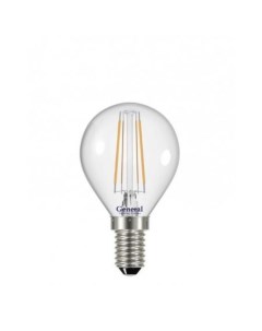 Светильник Лампа LED филамент 8W G45 E14 2700 шар 10 шт General