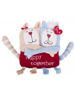 Мягкая игрушка Кот и кошка Счастливы вместе 15 см Gulliver