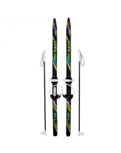 Лыжи подростковые с палками 150 см Ski race