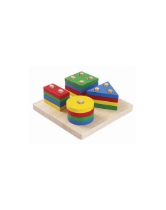 Деревянная игрушка Сортер Доска с геометрическими фигурами Plan toys