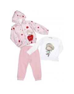 Комплект для девочки жакет лонгслив брюки 7680 Baby rose