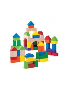 Деревянная игрушка Цветные кубики 75 шт Wonderworld
