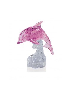 3D Пазл Магический кристалл Дельфин со светом на подставке 39 деталь Hobby day