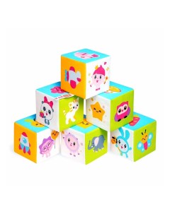 Развивающая игрушка Кубики Малышарики Предметики Мякиши