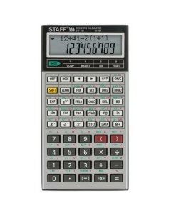 Калькулятор инженерный двухстрочный STF 169 242 функции 10 2 разрядов Staff