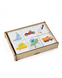Деревянная игрушка Игровой набор Мемори Транспорт Paremo