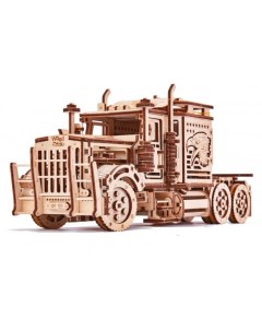 Деревянная игрушка Механический 3D пазл Тягач Биг Риг Wood trick