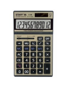 Калькулятор настольный STF 7712 Gold 12 разрядов Staff