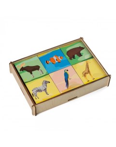 Деревянная игрушка Игровой набор Мемори Животные Paremo
