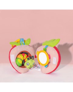 Подвесная игрушка мягкая развивающая с набором погремушек Клубника Sharktoys