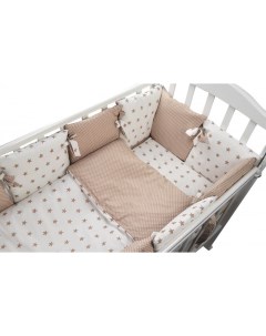 Комплект в кроватку для овальной кроватки Dream 18 предметов Forest kids