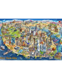 Пазл Карта Нью Йорка 500 деталей Educa