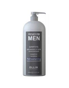 Premier For Men Шампунь для волос и тела освежающий 1000 мл Ollin professional