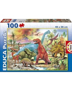 Пазл Динозавры 100 деталей Educa