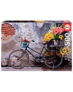 Пазл Велосипед с цветами 500 деталей Educa