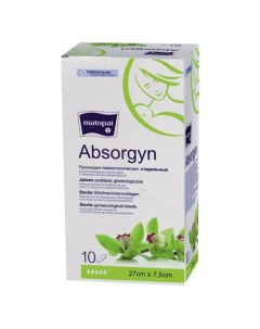 Гинекологические прокладки Absorgyn стерильные 27x7 5 cм 10 шт 4 упаковки Matopat