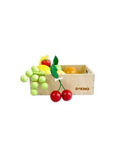 Набор игрушечных фруктов в ящике Lukno