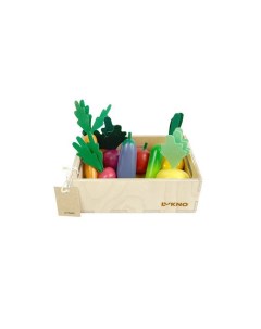Набор игрушечных овощей в ящике Lukno
