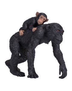 Шимпанзе с детенышем Konik