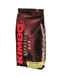 Кофе Superrrior Blend натуральный жареный в зернах 1 кг Kimbo