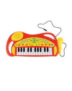Музыкальный инструмент Пианино с микрофоном и функцией записи Умка