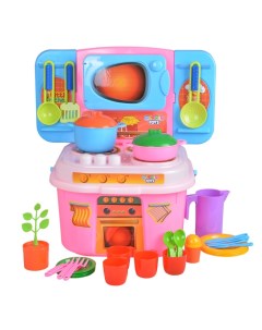 Кухня игровая Little Kitchen с набором 37 предметов Zarrin toys